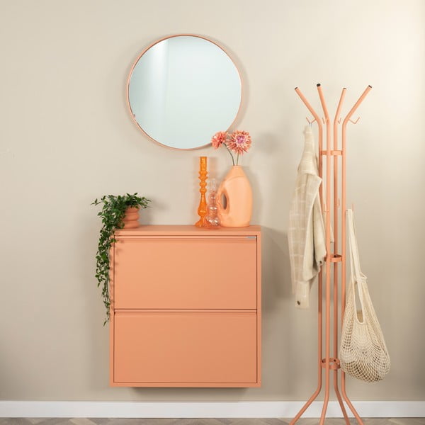 Metalni preklopni ormarić za cipele u boji lososa 75x77,5x22,5 cm Billy – Spinder Design-image-1