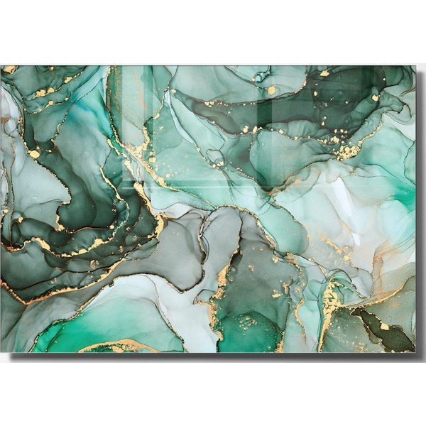 Staklena slika 100x70 cm Turquoise - Wallity