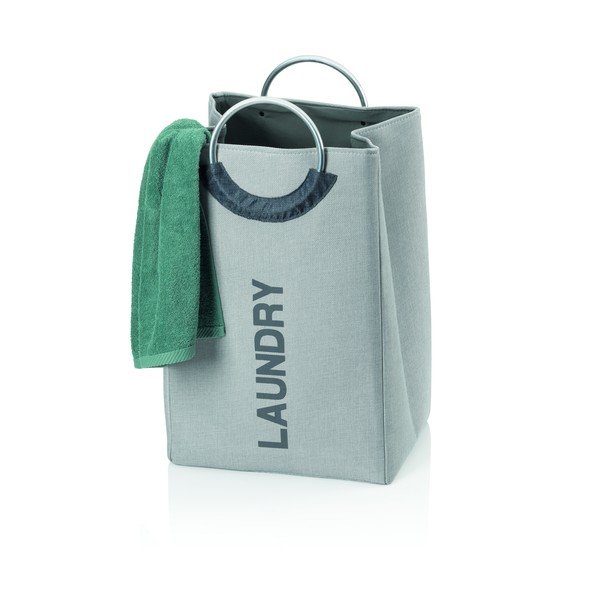 Siva tekstilna košara za rublje Kela Palma-image-1