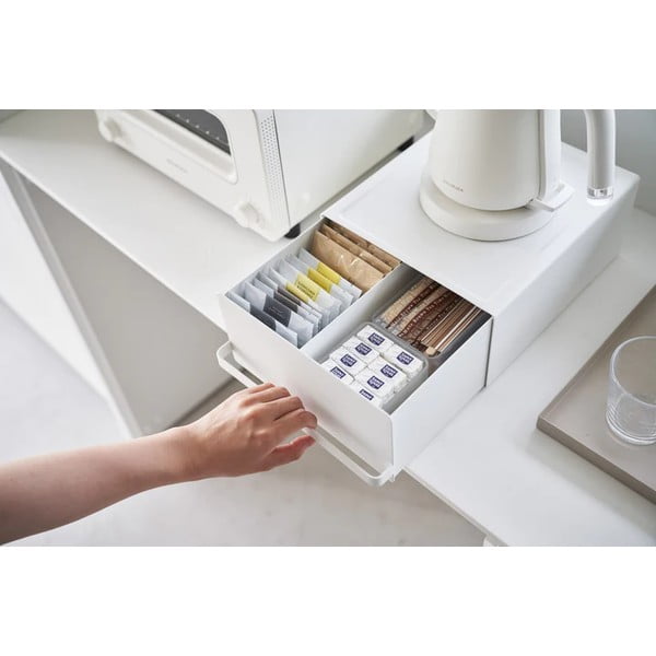 Bijela kutija za čaj Tower – YAMAZAKI-image-1