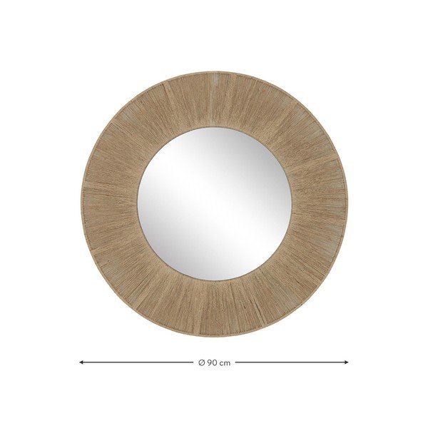 Zidno ogledalo s metalnim okvirom Westwing Collection Citra, ø 90 cm-image-4