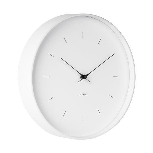 Bijeli zidni sat Karlsson Butterfly, ø 27,5 cm-image-1
