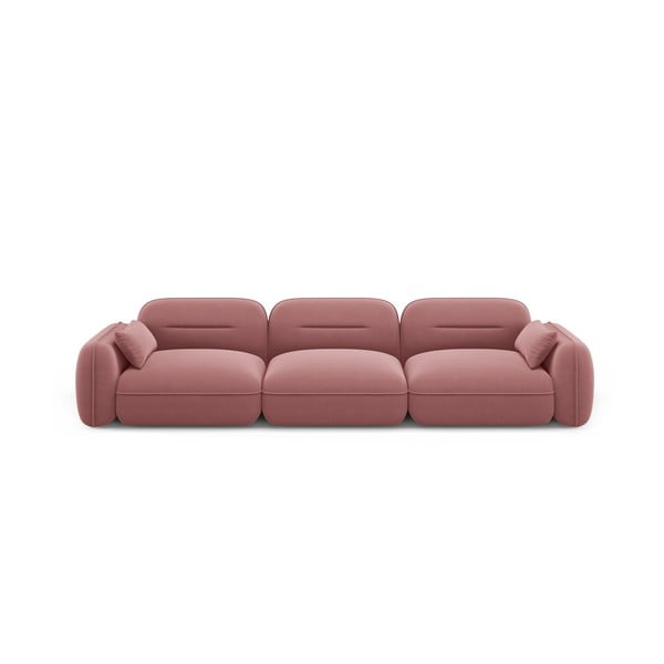 Ružičasta baršunasti sofa 320 cm Audrey – Interieurs 86