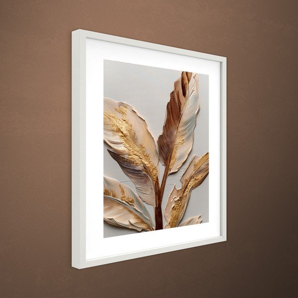 Tiskana slika s okvirom 40x50 cm Golden Strelitzia – Styler-image-3