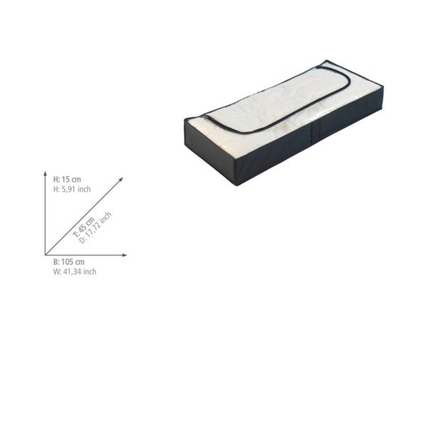 Crna kutija za odlaganje ispod kreveta Wenkoo, 105 x 45 cm-image-1