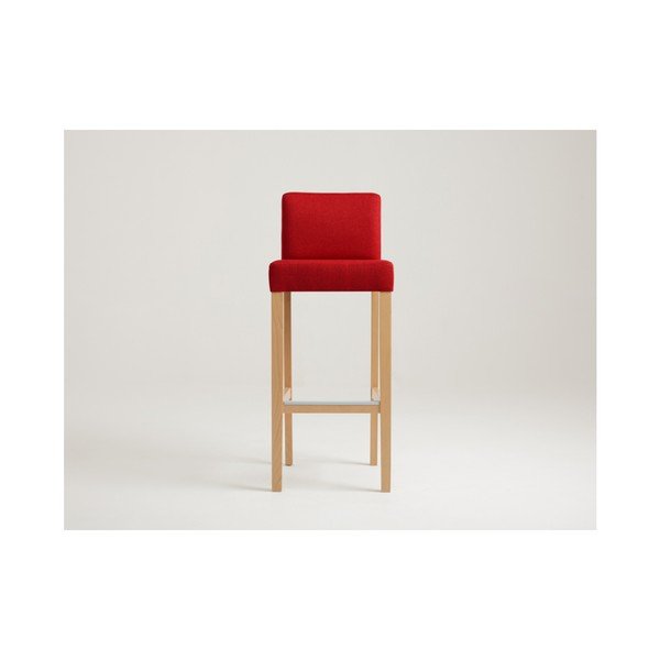 Crvena barska stolica s prirodnim nogama Custom Form Wilton-image-3