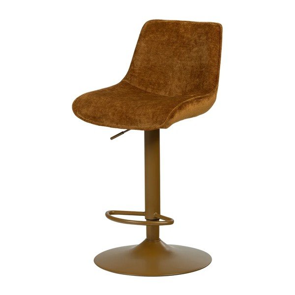 Jantarna podstavljena barska stolica podesive visine Marten – WOOOD-image-3