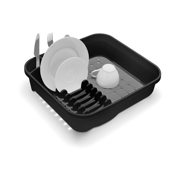 Crno-sivi ocjeđivač posuđa Addis Twin-image-1