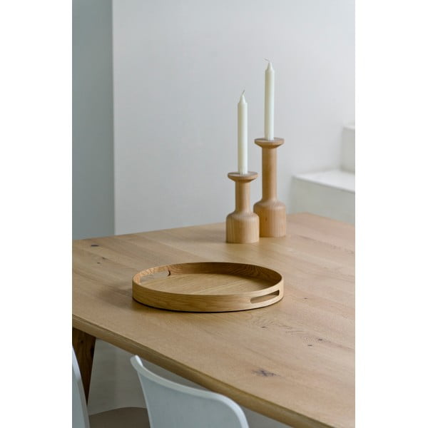 Okrugli drveni pladanj Wireworks Busboy Oak, ø 30,8 cm-image-1