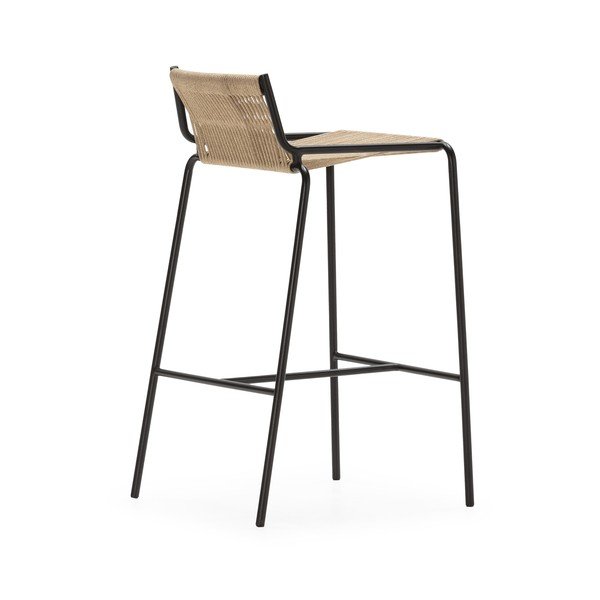 Bež metalna barska stolica (visine sjedala 65 cm) Emily – Marckeric-image-2