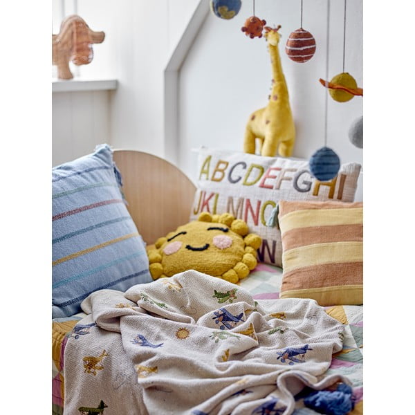 Krem deka za bebe 130x160 cm Plane – Bloomingville Mini-image-4