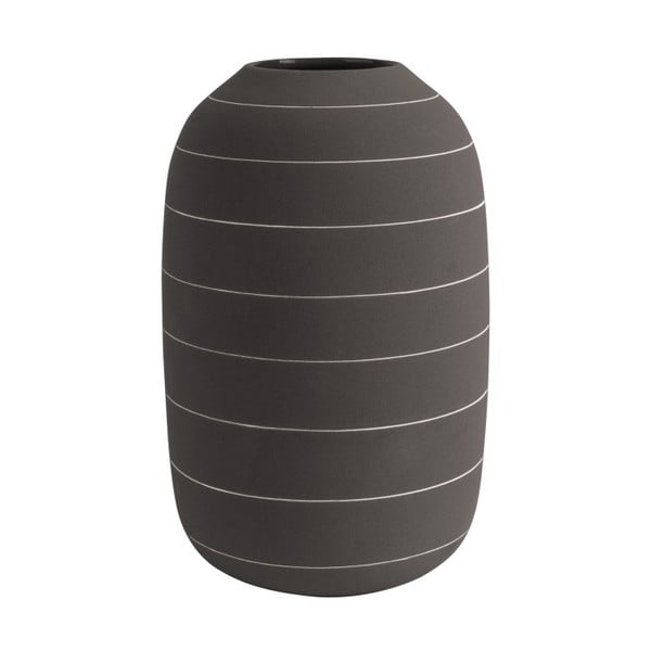 Tamnosmeđa keramička vaza PT LIVING Terra, ⌀ 16 cm