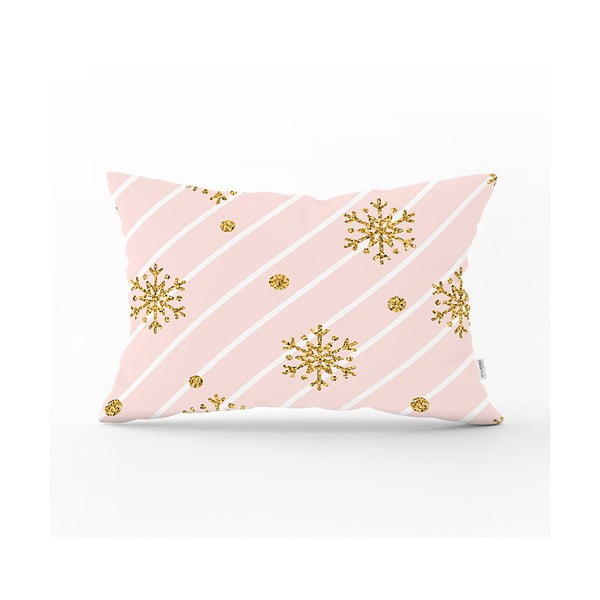 Božićna jastučnica Minimalističke jastučnice Zlatna pahuljica, 35 x 55 cm