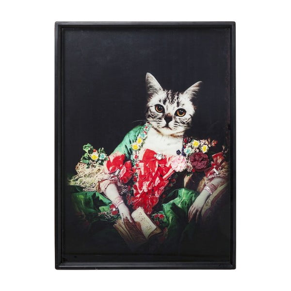 Slika u okviru Kare Design Lady Cat, 80 x 60 cm