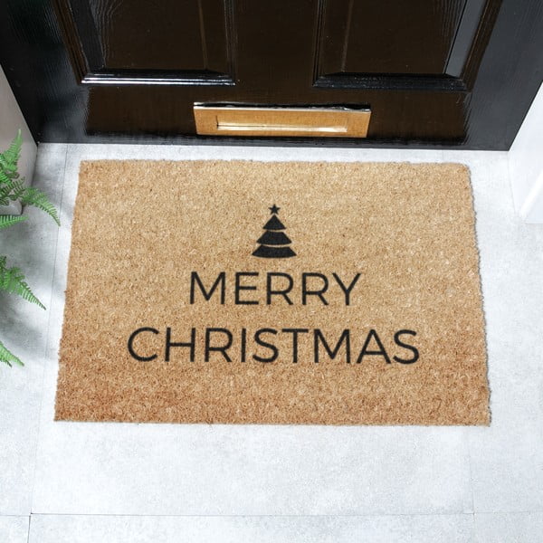 Otirač s božićnim motivom od kokosovih vlakana 40x60 cm Merry Christmas – Artsy Doormats-image-3