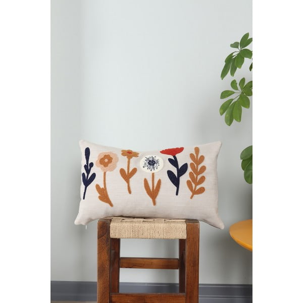 Laneni ukrasni jastuk 25x43 cm Orkide – Mioli Decor-image-1