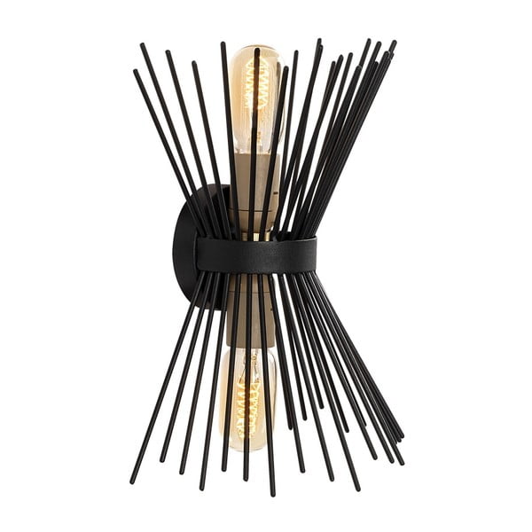 Crna zidna lampa Kirpi – Opviq lights-image-2