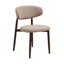 Bež/tamno smeđa podstavljena blagovaonska stolica Levanto – House Nordic
