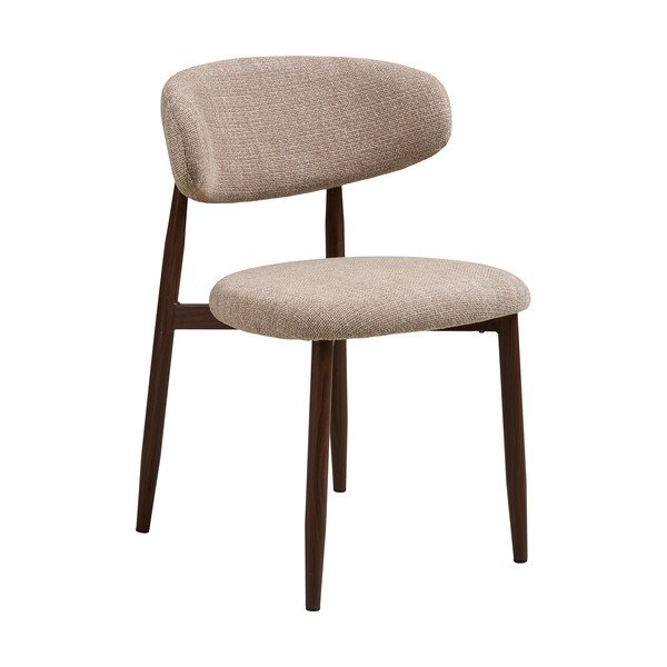 Bež/tamno smeđa podstavljena blagovaonska stolica Levanto – House Nordic