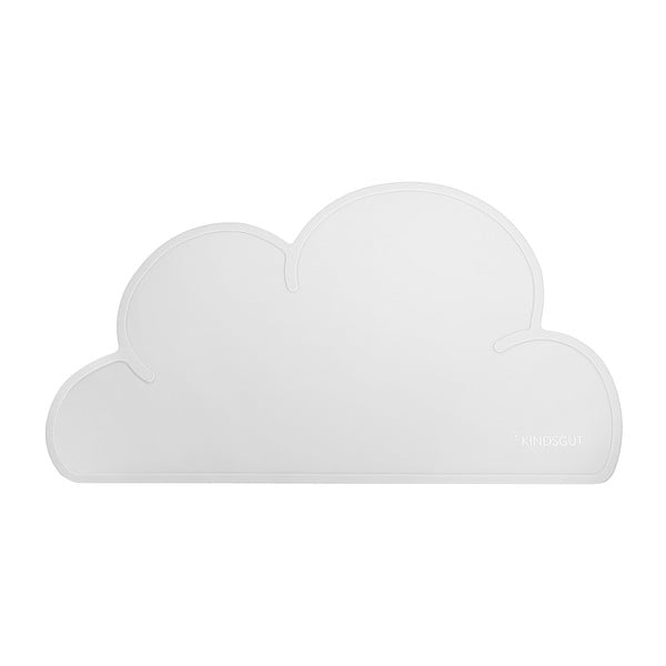 Svijetlosivi silikonski podmetač Kindsgut Cloud, 49 x 27 cm