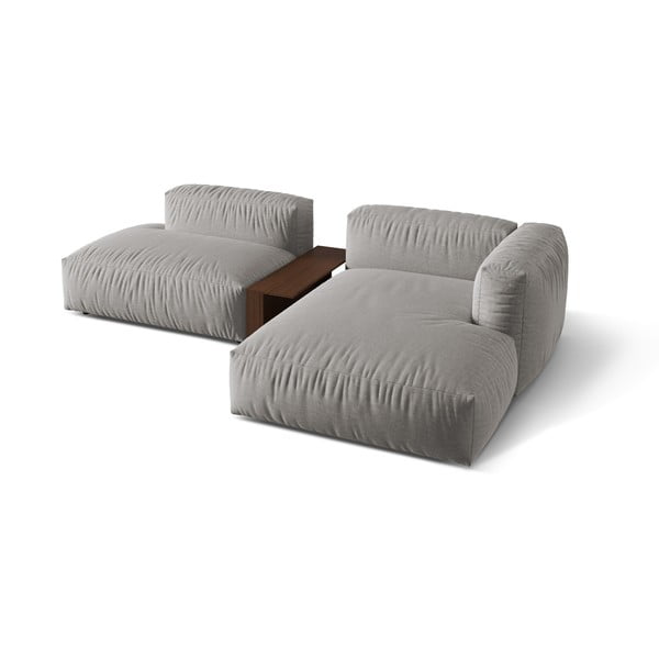 Svijetlo siva kutna garnitura (s desnim kutom) Martina – Micadoni Home-image-2