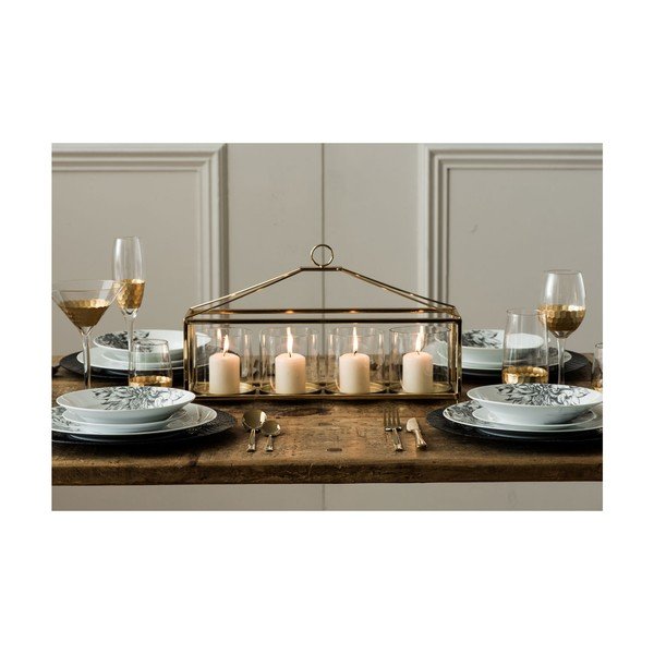 Set od 4 čaše za šampanjac od ručno puhanog stakla Premier Housewares Deco, 2,1 dl-image-3