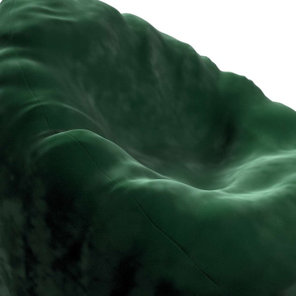 Zelena vreća za sjedenje Posh Velvet - Yellow Tipi-image-1