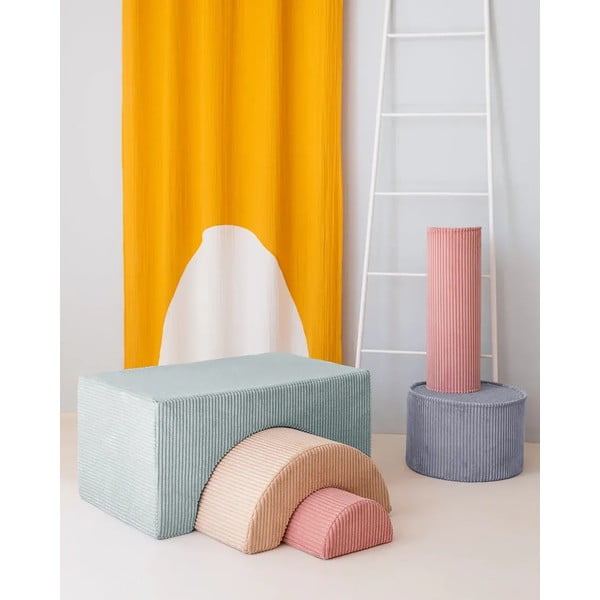 Ružičasti dječji jastuk za sjedenje od samta Roll – Wigiwama-image-1