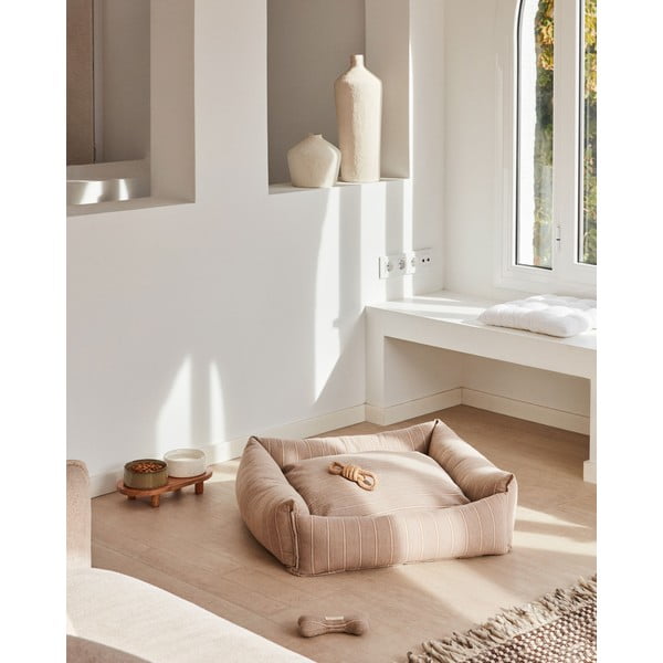 Smeđi krevet za pse 75x75 cm Toby - Kave Home-image-1