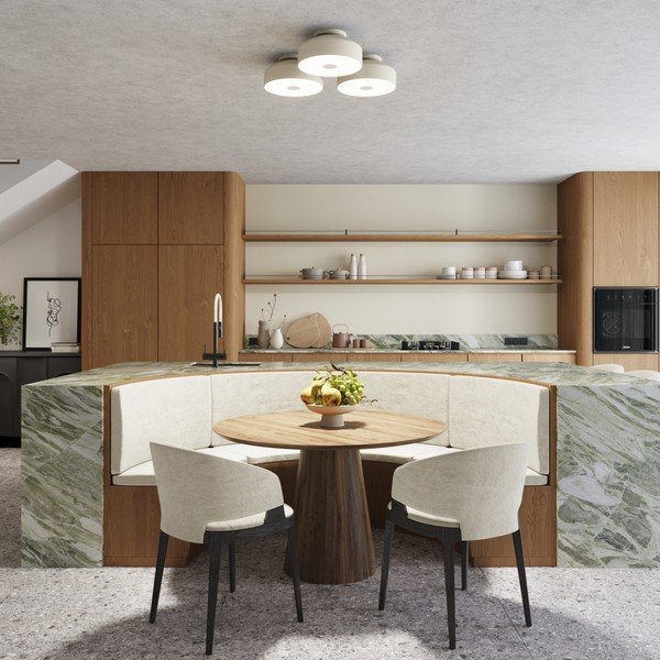 Krem stropna svjetiljka ø 30 cm Blacko – Sollux-image-2