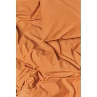 Terakota narančasta posteljina za bračni krevet od stonewashed pamuka Bonami Selection, 200 x 220 cm