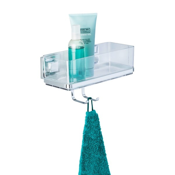 Samostojeća visoka polica s dvije kuke Wenko Vacuum-Loc opterećenja do 33 kg-image-2