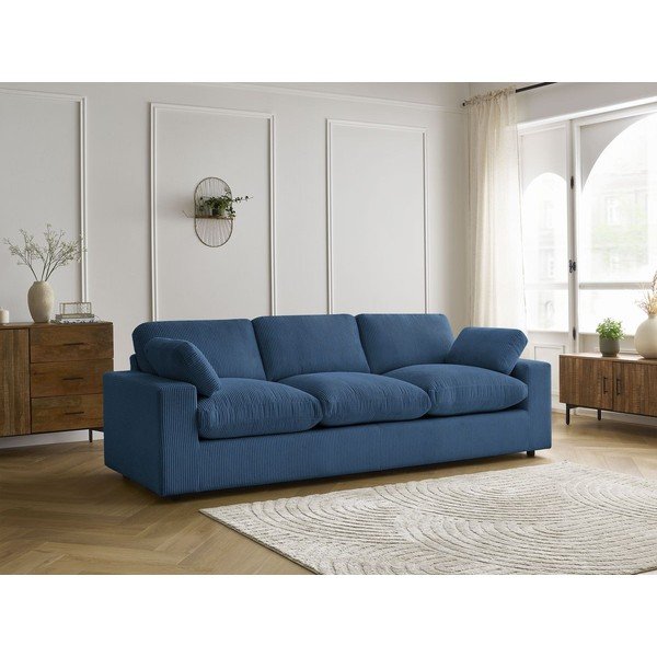 Plava sofa od samta 250 cm Belair – Bobochic Paris-image-1