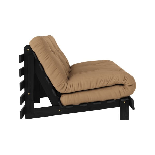 Smeđa sklopiva sofa 160 cm Roots Black Night – Karup Design-image-4