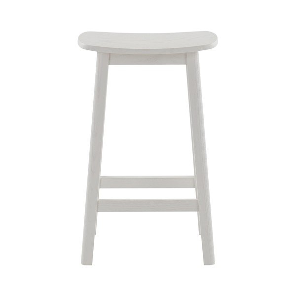 Bijela barska stolica od čvrste jeseni (visine sjedala 65 cm) Selene – Jotex-image-3