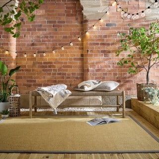 Sivi/svjetlo smeđi unutarnji i vanjski tepih 200x290 cm Sisal Look – Flair Rugs