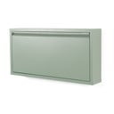 Prljavo zeleni metalni preklopni ormarić za cipele 75x37,5x12,5 cm Billy – Spinder Design