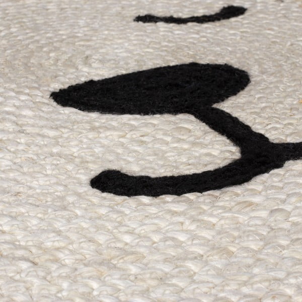 Juten dječji tepih u prirodnoj boji 100x100 cm Leo Lion – Flair Rugs-image-3