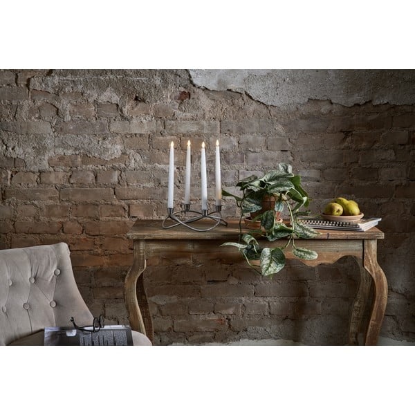 Set od 4 bijele LED voštane svijeće Star Trading Flamme, visina 28,5 cm-image-4