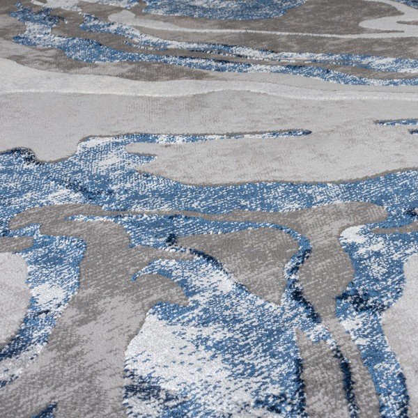 Plavi/sivi tepih 80x150 cm Marbled – Flair Rugs-image-4