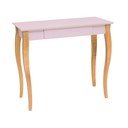 Ružičasti radni stol Ragaba Lillo, dužina 85 cm