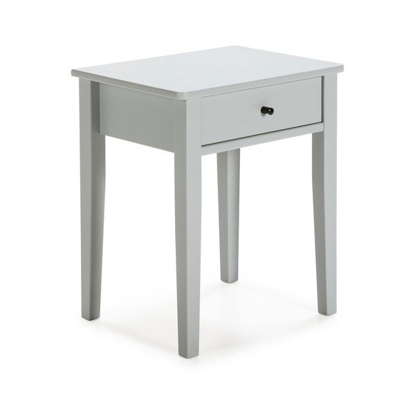 Svijetlo sivi noćni ormarić od masivnog bora Bart – Marckeric