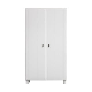 Bijeli ormar od masivnog bora 111x202 cm Ties – WOOOD