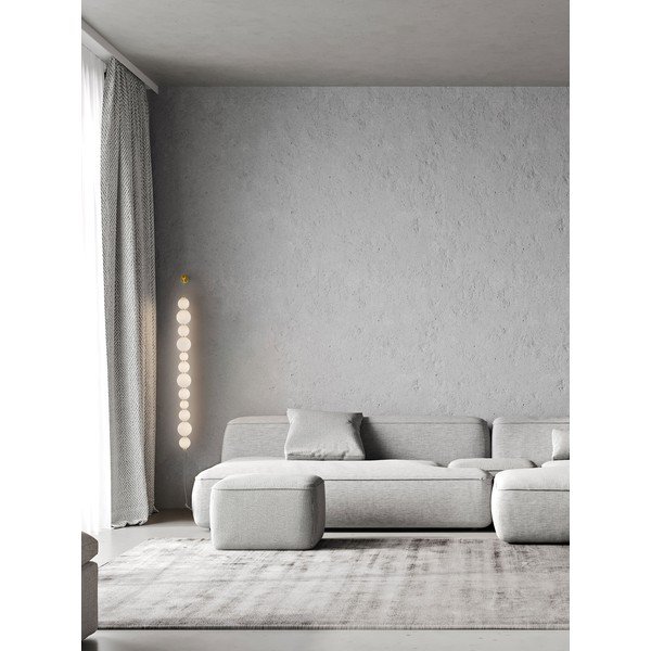 Bijela/u zlatnoj boji metalna LED zidna lampa s mogućnosti zatamnjivanja Perla – Nova Luce-image-1