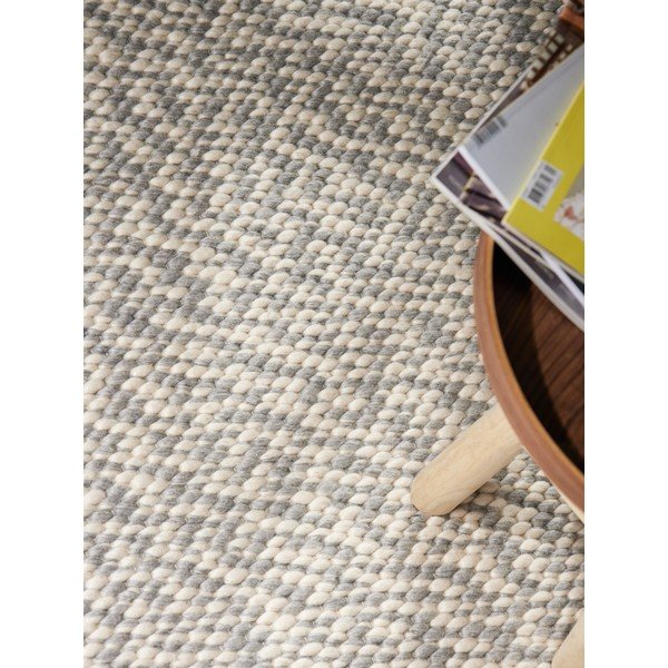 Svijetlo sivi/krem ručno rađen vunen tepih 140x200 cm Lyon Beans – Elle Decoration-image-2