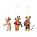 Vuneni ukrasi za božićno drvce u setu 3 kom 11 cm Peo – Bloomingville