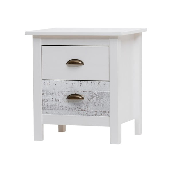 Bijelo-sivi noćni ormarić Marckeric Romantica, 46 x 50 cm-image-2