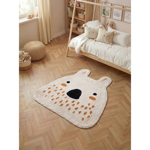 Krem periv/ručno rađen pamučan dječji tepih 120x137 cm Snuggle Nienchen – Hanse Home-image-1
