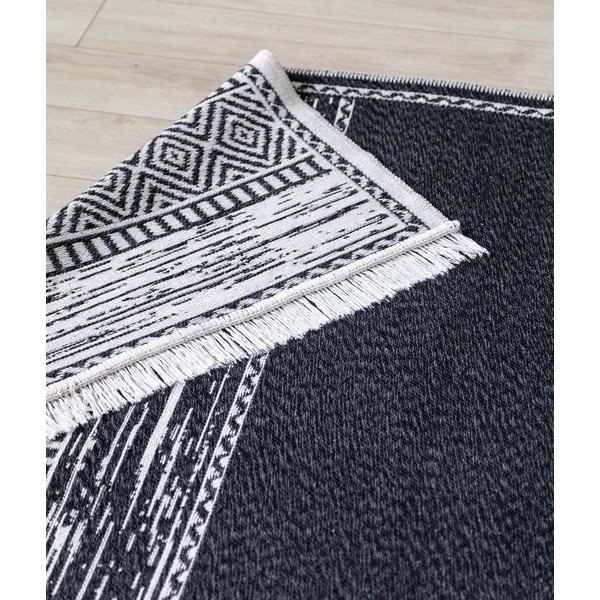 Crno bijeli pamučni tepih Oyo home Duo, 120 x 180 cm-image-3