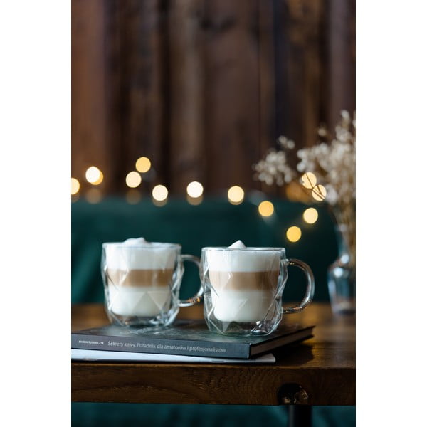 Set od 2 šalice s dvostrukim stijenkama Vialli Design Geo, 330 ml-image-1